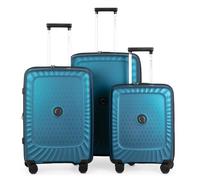 Hauptstadtkoffer Kotti - 3er Kofferset - Handgepäckskoffer 55 cm, mittelgroßer Koffer 65 cm + großer Reisekoffer 75 cm, Hartschale PP (Recycelt), TSA, Royalblau