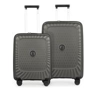 Hauptstadtkoffer Kotti - Kofferset 2 teilig - Handgepäck-Trolley + mittelgroßer Koffer Dehnfalte Aufgabegepäck 65 cm leichte Trolleys, recyceltes PP, TSA, Titan