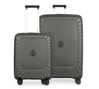 Hauptstadtkoffer Kotti - Kofferset 2 teilig - Handgepäckkoffer 55 cm + großer Reisekoffer 75 cm Check-In Gepäck mit Erweiterung, Trolleys Ultraleicht aus recyceltem Polypropylen, TSA, Titan