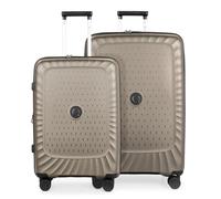 Hauptstadtkoffer Kotti - Kofferset 2 teilig - Rollkoffer 65 + 75 cm mit Erweiterung Hartschalentrolleys Aufgabegepäck leichte Trolleys, recyceltes PP, TSA, Champagner