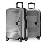Hauptstadtkoffer - Mitte - 2er Kofferset Trolley-Set, Rollkoffer mit Dehnfalte 65cm, ABS, TSA, Silber matt