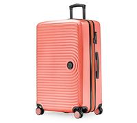 Hauptstadtkoffer Mitte Großer Koffer (77 cm) 112-130 L, Koralll | ABS-Hartschale · TSA-Zahlenschloss · XL Erweiterung · 4 Rollen · Austauschbare Ersatzteile · Fernreisen · 2-3 Wochen
