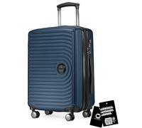 Hauptstadtkoffer Mitte Handgepäck 55x40x23 cm 55 Lmit Anhänger, Dunkelblau | ABS-Hartschale · TSA · XL Erweiterung · 4 Rollen · Austauschbare Ersatzteile · Kurzurlaub · Digitaler Kofferanhänger