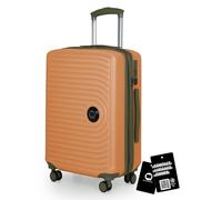 Hauptstadtkoffer Mitte - Handgepäck Trolley + Digitaler Gepäckanhänger, Kabinenkoffer mit Erweiterung + Koffertag, TSA, 4 Doppel-Rollen, Rollkoffer Hartschale ABS, MARILLE