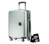 Hauptstadtkoffer Mitte - Handgepäck Trolley + Digitaler Gepäckanhänger, TSA, 4 Rollen, Reisekoffer, Hartschalenkoffer, Rollkoffer, Handgepäckkoffer, Bordgepäck Koffer, Mint