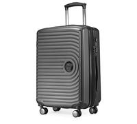 HAUPTSTADTKOFFER Mitte - Handgepäck 55x40x23, TSA, 4 Rollen, Reisekoffer, Hartschalenkoffer, Rollkoffer, Handgepäckkoffer, Bordgepäck Koffer, Graphite
