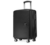Hauptstadtkoffer Mitte Handgepäckkoffer (55x40x23 cm) 37-55 L, Schwarz | ABS-Hartschale · TSA-Zahlenschloss · XL Erweiterung · 4 Rollen · Austauschbare Ersatzteile · Wochenendtrip · 1-3 Tage