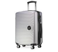 Hauptstadtkoffer Mitte Handgepäckkoffer (55x40x23 cm) 37-55 L, Silber | ABS-Hartschale · TSA-Zahlenschloss · XL Erweiterung · 4 Rollen · Austauschbare Ersatzteile · Wochenendtrip · 1-3 Tage