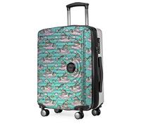 Hauptstadtkoffer Mitte - Kindergepäck, Kinderkoffer, Hartschalenkoffer, Kinder Trolley Hartschale, Handgepäck 55 cm, 42 Liter,Unicorn Weiß