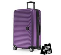Hauptstadtkoffer Mitte Koffer 68 cm 74-88 Lmit Anhänger, Aubergine | ABS-Hartschale · TSA · XL Erweiterung · 4 Rollen · Austauschbare Ersatzteile · Urlaub · 1-2 Wochen · Digitaler Kofferanhänger