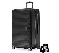 Hauptstadtkoffer Mitte Koffer 77 cm 112-130 Lmit Anhänger, Schwarz