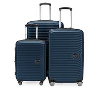 Hauptstadtkoffer Mitte Kofferset (55/68/77 cm) 273 L, Dunkelblau | ABS-Hartschale · TSA-Zahlenschloss · XL Erweiterung · 4 Rollen · Austauschbare Ersatzteile · S,M & L · Für Familien
