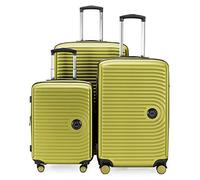 Hauptstadtkoffer Mitte Kofferset (55/68/77 cm) 273 L, Farn | ABS-Hartschale · TSA-Zahlenschloss · XL Erweiterung · 4 Rollen · Austauschbare Ersatzteile · S,M & L · Für Familien