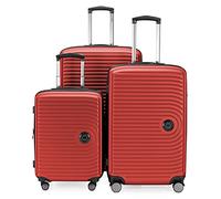 Hauptstadtkoffer Mitte Kofferset (55/68/77 cm) 273 L, Rot | ABS-Hartschale · TSA-Zahlenschloss · XL Erweiterung · 4 Rollen · Austauschbare Ersatzteile · S,M & L · Für Familien