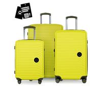 Hauptstadtkoffer Mitte Kofferset 55/68/77 cm 273 Lmit Anhänger, Lemon