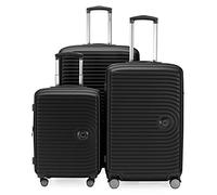 Hauptstadtkoffer Mitte Kofferset 55/68/77 cm 273 Lmit Anhänger, Schwarz