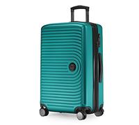 Hauptstadtkoffer - Mitte - Mittelgroßer Hartschalenkoffer, Check-In Gepäck mit 8 cm Volumenerweiterung, TSA, 4 gummierte Doppelrollen, 68 cm, 88 L, Türkis
