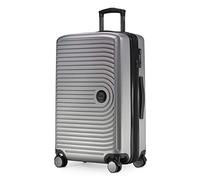 Hauptstadtkoffer Mitte Mittelgroßer Koffer (68 cm) 74-88 L, Silber | ABS-Hartschale · TSA-Zahlenschloss · XL Erweiterung · 4 Rollen · Austauschbare Ersatzteile · Urlaub · 1-2 Wochen