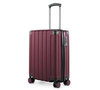 Hauptstadtkoffer Q-Damm - Handgepäck 54x37x21, TSA, 4 Rollen, Reisekoffer, Trolley, Hartschalenkoffer, Rollkoffer, Handgepäckkoffer, Bordgepäck Koffer, Burgund