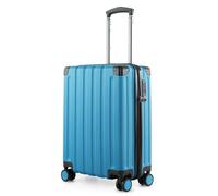 Hauptstadtkoffer Q-Damm - Handgepäck 54x37x21, TSA, 4 Rollen, Reisekoffer, Trolley, Hartschalenkoffer, Rollkoffer, Handgepäckkoffer, Bordgepäck Koffer, Cyanblau