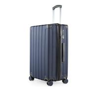 Hauptstadtkoffer Q-Damm - Mittelgroßer Hartschalenkoffer, TSA, 4 Rollen, Check-In Gepäck mit 6 cm Volumenerweiterung, 68cm, 89 L, Dunkelblau