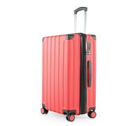 Hauptstadtkoffer Q-Damm - Mittelgroßer Hartschalenkoffer, TSA, 4 Rollen, Check-In Gepäck mit 6 cm Volumenerweiterung, 68cm, 89 L, Koralle