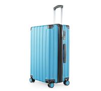 Hauptstadtkoffer Q-Damm - Mittelgroßer Hartschalenkoffer, TSA, 4 Rollen, Check-In Gepäck mit 6 cm Volumenerweiterung, 68cm, 89 L, Cyanblau