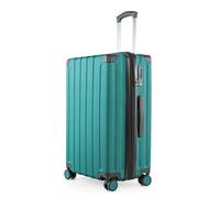 Hauptstadtkoffer Q-Damm - Mittelgroßer Hartschalenkoffer, TSA, 4 Rollen, Check-In Gepäck mit 6 cm Volumenerweiterung, 68cm, 89 L, Aquagrün