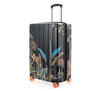 Hauptstadtkoffer Q-Damm - Reisekoffer mittelgroß mit Erweiterung 4 Rollen, 68 cm 89 L, Check-In Aufgabegepäck 158 cm-Regel, Hartschale Polycarbonat/ABS, TSA, Design Leopard