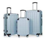Hauptstadtkoffer - Spree - 3er Koffer-Set - Handgepäck 55 cm, mittelgroßer Koffer 65 cm, großer Reisekoffer 75 cm, TSA, 4 Rollen, Pool Blue