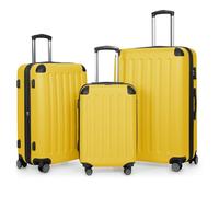 Hauptstadtkoffer Spree - 3er Kofferset, TSA, Trolley-Set, Rollkoffer, Reisekoffer, (S, M & L), Gelb