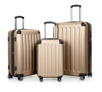 Hauptstadtkoffer Spree - 3er Kofferset, TSA, Trolley-Set, Rollkoffer, Reisekoffer, (S, M & L), Champagner