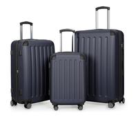 Hauptstadtkoffer Spree - 3er Kofferset, TSA, Trolley-Set, Rollkoffer, Reisekoffer, (S, M & L), Dunkelblau