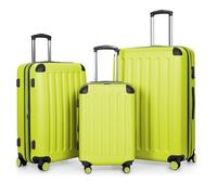 HAUPTSTADTKOFFER - Spree - 3er Koffer-Set Trolley-Set Rollkoffer Reisekoffer Erweiterbar, TSA, 4 Rollen, (S, M & L), Farn