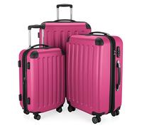 Hauptstadtkoffer Spree - 3er Kofferset, TSA, Trolley-Set, Rollkoffer, Reisekoffer, (S, M & L), Magenta