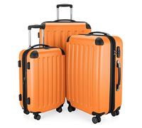 Hauptstadtkoffer Spree - 3er Kofferset, TSA, Trolley-Set, Rollkoffer, Reisekoffer, (S, M & L), Orange