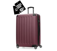 Hauptstadtkoffer Spree - Großer Hartschalen-Koffer + Digitaler Kofferanhänger, TSA, 4 Doppel-Rollen, Trolley, Rollkoffer, Reisekoffer, Volumenerweiterung, 75 cm, 119 Liter, Burgund