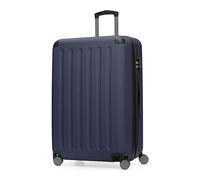 Hauptstadtkoffer - Spree - Großer Hartschalen-Koffer Trolley Rollkoffer Reisekoffer, 4 Doppel-Rollen, 75 cm, 119 L, Dunkelblau