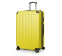 HAUPTSTADTKOFFER Spree - Großer Hartschalen-Koffer, TSA, 4 Doppel-Rollen, Trolley, Rollkoffer, Reisekoffer, Volumenerweiterung, 75 cm, 119 Liter, Lemon