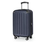 Hauptstadtkoffer Spree - Handgepäck, 55 x 35 x 20 cm für alle Airlines + Digitaler Kofferanhänger, Reisekoffer, Hartschalenkoffer, Rollkoffer, Bordgepäck Koffer, Dunkelblau