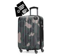 Hauptstadtkoffer Spree - Handgepäck, 55 x 36 x 21 cm + Digitaler Kofferanhänger, TSA, 4 Rollen, 42 Liter, Reisekoffer, Hartschalenkoffer, Rollkoffer, Bordgepäck Koffer, erweiterbar, Camouflage