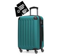 Hauptstadtkoffer Spree - Handgepäck, 55 x 36 x 21 cm + Digitaler Kofferanhänger, TSA, 4 Rollen, 42 Liter, Reisekoffer, Hartschalenkoffer, Rollkoffer, Bordgepäck Koffer, erweiterbar, Aquagrün