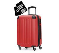Hauptstadtkoffer Spree - Handgepäck, 55 x 36 x 21 cm + Digitaler Kofferanhänger, TSA, 4 Rollen, 42 Liter, Reisekoffer, Hartschalenkoffer, Rollkoffer, Bordgepäck Koffer, erweiterbar, Rot