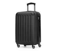 Hauptstadtkoffer Spree - Handgepäck, 55 x 36 x 21 cm, TSA, 4 Rollen, 42 Liter, Reisekoffer, Hartschalenkoffer, Rollkoffer, Bordgepäck Koffer, erweiterbar, Schwarz