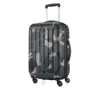 Hauptstadtkoffer Spree - Handgepäck, 55 x 36 x 21 cm, TSA, 4 Rollen, 42 Liter, Reisekoffer, Hartschalenkoffer, Rollkoffer, Bordgepäck Koffer, erweiterbar, Camouflage