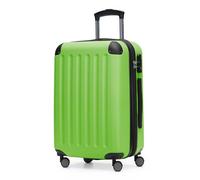 Hauptstadtkoffer - Spree - Handgepäck Hartschalen-Koffer Trolley Rollkoffer Reisekoffer Erweiterbar, TSA, 4 Rollen, 55 cm, 42 Liter, Apfelgrün