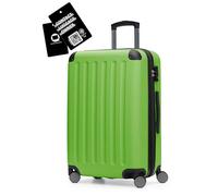 Hauptstadtkoffer Spree - Mittelgroßer Hartschalenkoffer + Digitaler Gepäckanhänger, TSA, 4 Rollen, Koffer, Trolley, Rollkoffer, Reisekoffer, Volumenerweiterung, 65 cm, 74 Liter, Apfelgrün