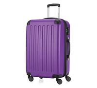 HAUPTSTADTKOFFER - SPREE - Hartschalen-Koffer Trolley Rollkoffer Reisekoffer, 4 Doppel-Rollen, 65 cm, 74 L, Aubergine