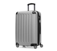 HAUPTSTADTKOFFER Spree - Mittelgroßer Hartschalenkoffer, TSA, 4 Rollen, Koffer, Trolley, Rollkoffer, Reisekoffer, Volumenerweiterung, 65 cm, 74 Liter, Silber