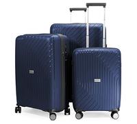 Hauptstadtkoffer TXL - 3er Kofferset, TSA, Trolley-Set, 4 Rollen, Rollkoffer, EXTRA LEICHT, Reisekoffer, (S, M & L), Dunkelblau
